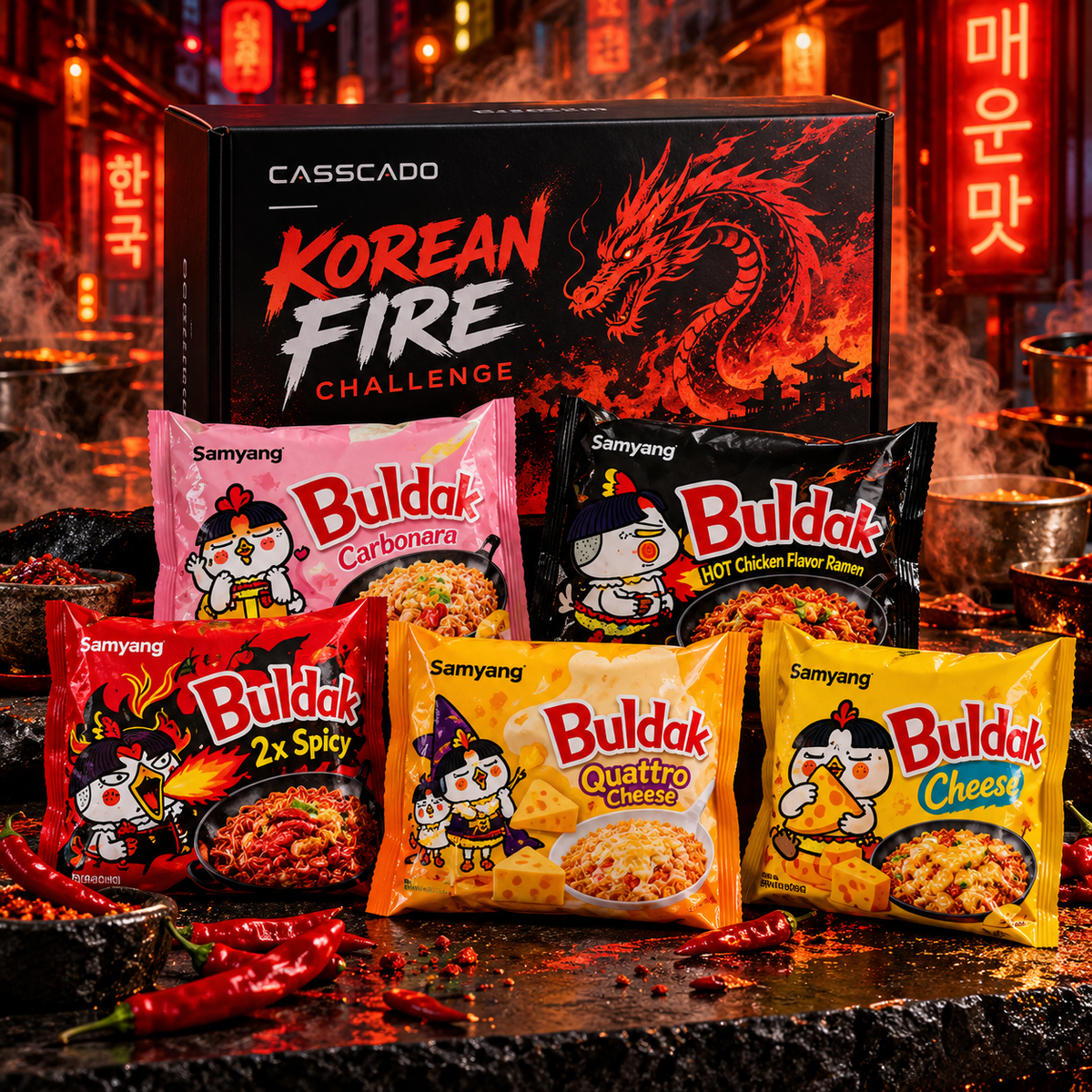 Korean Fire Challenge Box